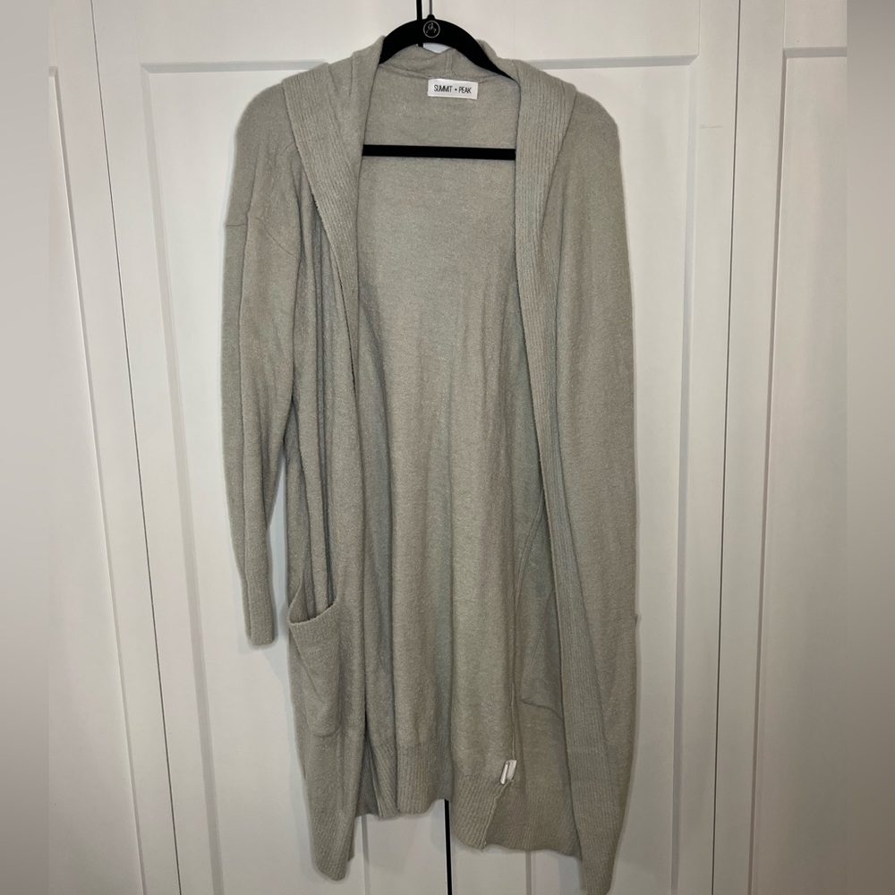 Summit and peak cozy cardigan sweater